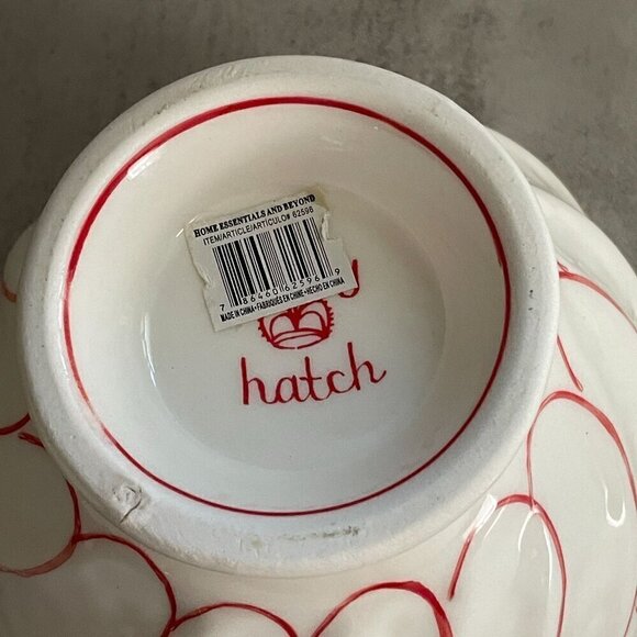 Anthropologie X Molly Hatch Snowflake Swirl Holiday 4" Soup Cereal Latte Bowl - Picture 6 of 6